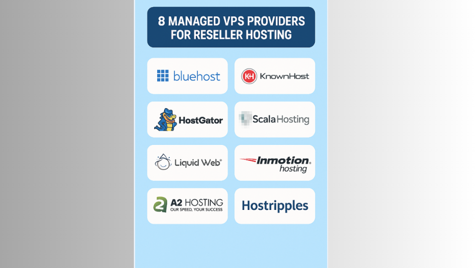 Top 8 Managed VPS Providers for Reseller Hosting